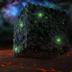 borg ship background android application logo